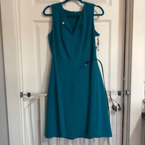 NWT Calvin Klein sleeveless dress with belt